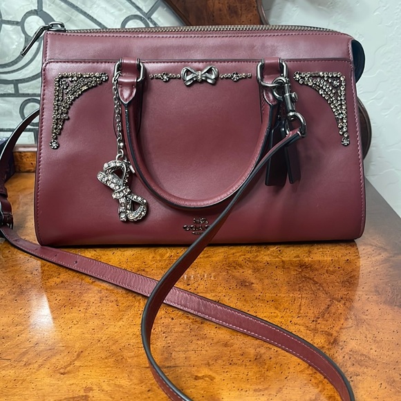 Coach Handbags - Coach x Selena Gomez Bond bag with crystal embellishment and crystal bag charm